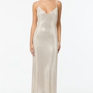 open lace back dress Double Time Pleat Dress Acqua Spritz – Before Midnight Rentals main image 0